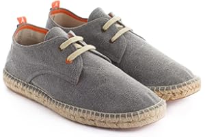ABARCA Patins en toile de jute pour homme. Fabriqué à la main. Chaussures décontractées type Blucher avec lacets. Fabriqué en Espagne.
