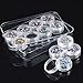 eBoot 12 Colors Nail Art Decorations Nail Stone Rhinestones with 12 Pack Small Container Pots, 6000 Pieces