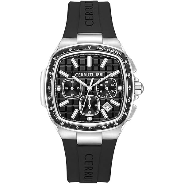 ⭐️ Cerruti 1881 Gents Stainless Steel Transparent Dial Watch
