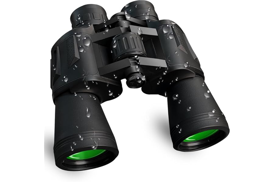 20x50 Binoculars for Adults High Power, HD Waterproof Large Eyepiece, with BAK4 Prism and FMC Lens, Portable Telescope for Bird Watching Hunting Football Concerts