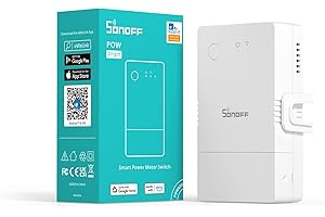 SONOFF Energy Monitor Switch, 16A Smart Real-Time Power Energy Monitor Watt Kwh Analyzer, Overload Protection Power, Works with Alexa (POW Origin)
