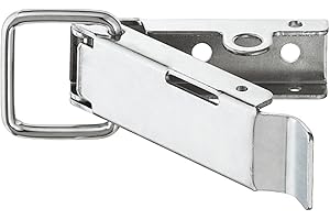 Gedotec Kisten-Spannverschluss Metall mit Öse Hebel-Verschluss abschließbar mit Gegenstück | Kisten-Schloss 109 x 37 mm | zum