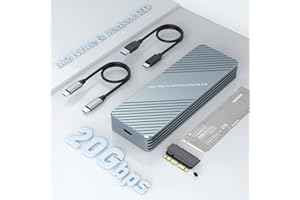 ROCKETEK USB C 3.2 MacBook SSD Enclosure for 12+16 PIN MacBook Air/Pro SSD, Aluminum M.2 NVMe MacBook Pro SSD Enclosure Adapter Support MacBook Pro,MacBook Air, Mac Pro, iMac from 2013 to 2017