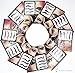 Pack of 40 Pairs Multi Pattern Fashion Vintage Water Transfer Temporary Eye Tattoo Stickers Eyes Makeup