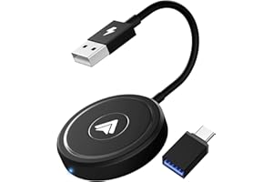 ANYTROX Android Auto Inalámbrico Adaptador, Android Auto Wireless Dongle Convierte Android Auto por Cable a Inalámbrico Android Auto para Coches Después 2017