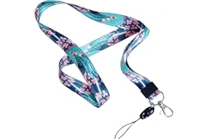 WLOT Courroie de Cou de Lanière, l'impression Recto-verso en Couleur et Idéale Pour Les Clés de Badge D'identification Mobiles Mp3 USB Holder style 10