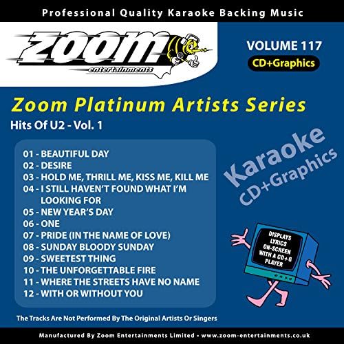 Zoom Karaoke CD+G - Platinum Artists 117: U2