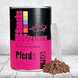 DOGTRAINERS Pferd PUR 3 x 110g getreidefrei glutenfrei als BARF-Ergänzung geeignet 100% Pferd Single Protein