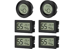 EEEKit 6 Pacchi Mini Igrometro Termometro Misuratore Di Umidità Display Digitale LCD Misuratore Di Umidità Per Temperatura Per Interni Esterni Casa Babyroom Serra Rettile Incubatore