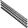 FOSHISY Multi Sizes Plastic Binding Combs, 21 Ring A4 Comb Binding Spines, 6mm+8mm+10mm+12mm, Pack of 50, Black