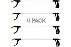 1ABOVE set of 4 Garden/Leaf Grabber Stick/Grabber Tool Pickup Tool Litter Grabber Picker Long Arm Rotating Gripper Reaching Aid Rubbish Pick Up Reaching Mobility Tool Handy Grabber Disability Aids