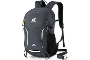 SKYSPER Mochila de Senderismo 20L, Mochila Pequeña Material Reciclado Ligera Mochila de Día para Viaje Caminatas y Excursiones al Aire Libre