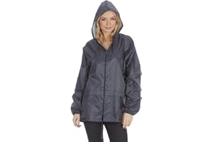 Style It Up Hooded Raincoat Kagools Jacket - Unisex Adult Men and Women - Water-Resistant, Breathable, Lightweight - Ideal for Spring, Summer and Travel - [Multiple Options] - [Numeric]