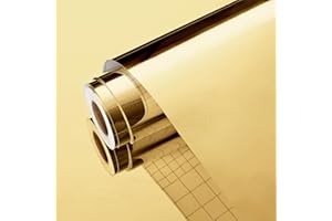 Yullpaper Papier peint doré pour salon - Adhésif plastique - Revêtement vinyle flexible - 40 x 300 cm