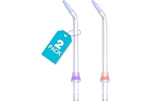 2PCS Replacement Orthodontic Jet Tips for Binefia Cordless Water Flosser (HF-2), Replacement Orthodontic Nozzles for Binefia Oral Irrigator (HF-2), Replacement Heads for Binefia Dental Flosser (HF-2)
