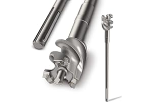 SCHWABENBACH ® SDS Max – Forets, Couronnes et Accessoires de Perçage Professionnels – Forets à Béton, Adaptateurs et Outils SDS pour Marteaux Perforateurs (55x600 - SDS MAX - FORET PERCÉ)