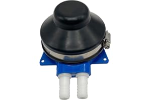 GHTMARRINE 1/2 Inch Hose Foot Operated Manual Water Pump for Cabin Kitchen Boat Caravan Motorhome Washing Vans Outdoor Sink RV Toilet Yacht Bilge