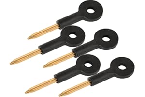 HUNTA HANDLEZONE® Pack of 5 Universal Bolt Keys - Security Rack Star Key for Mortice Door and Window Rack Bolts, 80mm Key Length, 30mm Section