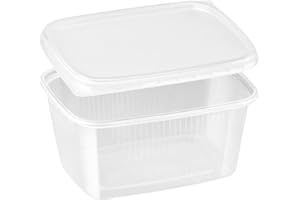 LogiPack GeRo Premium Feinkostbecher mit Deckel (eckig, 250 Stück) – Salatbecher, Snackschale & Verpackungsbecher aus Polypropylen – Ideal für Gastronomie & Take-Away – Made in EU (250ml)