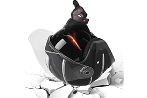 GALEYYU Casques De Moto pour Hommes – Casques De Moto Ouverts À Double Pare-Soleil, Casques De Cyclomoteur pour Moto Scooter Casque De Moto pour Adultes, Femmes, Hommes pour Toutes Les Saisons