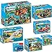 Produktbild PLAYMOBIL® Wild Life 7-teiliges Komplett-Set 5557 5558 5559 5560 5561 5562 5159 Abenteuer-Baumhaus + Abenteuer-Pickup + Schlauchboot mit Wilderern + Löschflugzeug + Luchsfamilie mit Tierfilmer + Biberbaum mit Naturforscher + Unterwassermotor