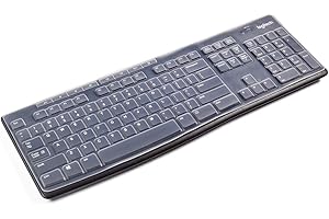 IKAMMO Coque en silicone pour clavier Logitech K200 MK200 K260 MK260 K270 MK270 claire