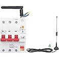 fannay WiFi Circuit Breaker, 3 Pole AC 400V 63 Amp Phone Remote Control Smart Miniature Circuit Breaker, Timed WiFi Smart Switch Breaker Smart Leakage Switch for Household Appliances