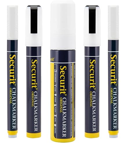 7 Pennarelli A Gesso Liquido Bianco - Per Lavagne, Vetro, Specchio, Punta 1-2mm - Foto 12