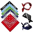 Lot De 3 Bandanas En Nylon - Motifs Paisley - 55x55 Cm - Pour Hommes Et Femmes - Style Hip-hop, Cowboy, Décontracté
