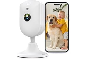 Vimtag Security Camera Indoor, 4MP Baby Camera Monitor with App, Human/Sound/Motion Recording and Alerts, Pet Camera with Two Way Talk, Night Vision, Cloud & SD Card Storage