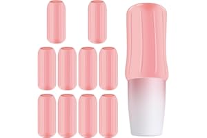 BOBOPACK 10Pcs Manchons éLastiques pour Voyage Anti-Fuites, Étanches Bouteille de Voyage Silicone, Silicone Travel Bottle Covers, Convient pour les Articles de Toilette, EmpêChe les Fuites