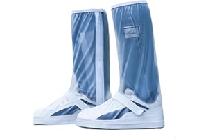 GUDECIUS Couvre Chaussure Impermeable Hommes Femmes Lavable Bicyclette Surchaussures Impermeables Réutilisables Surchaussures Détails Réfléchissants Semelle Antidérapante Renforcée