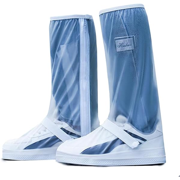 Copriscarpe Impermeabili Sepikvin Riutilizzabili - Antiscivolo Con Cerniera Per Pioggia E Neve - Foto 3