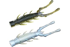 THKFISH Leurres Souples de Pêche Ned-Rig-Baits Bass Leurres Appâts de pêche en Plastique Souple 7.5cm 20 Pièces