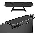 TETVIK TV Screen Top Shelf Monitor Shelf Adjustable Computer Screen Shelf Mount for Office Desk, Cellphone Stand, Media Box, Game Console, Router 11.8 x4.7 inch TV Tray Storage Organizer Bracket