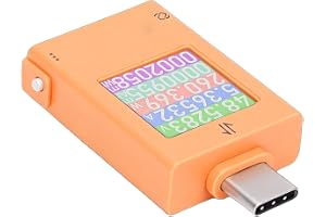 Generic USB C Power Meter Avancerad Spänningsströmtestare med 360 Graders Roterbar Färgskärm för Typ C-laddare Power Banks Ta
