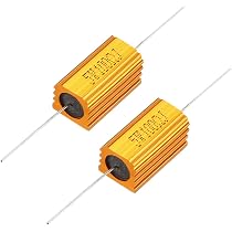 Produktbild von Sourcing Map 100W Drahtwiderstand 2,5 Ohm – Alu-Gehäuse, 5% Toleranz, Für LED-Konverter & Stromkreise (2 Stück)