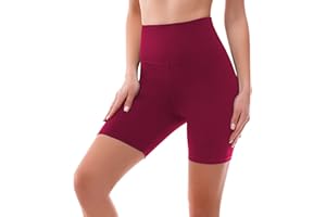 SINOPHANT Radlerhose Damen Kurz High Waist Shorts Leggings für Sommer Fitness Sport Yoga