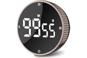 Ultralent Timer da Cucina Digitale Magnetico,Cronometro Conto Alla Rovescia, Timer Visivo,Grande LED,Allarme Forte,Facile per Bambini, La Classe, Cucinare,Imparare a Suonare Il Fitness