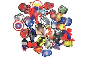 Supereroi Ciondoli per Scarpe PVC Tomicy Marvel Shoe Charms PVC Ciondoli per Scarpe Decorazione di Braccialetti con Cinturino per Partito dei Capretti Regali di Compleanno