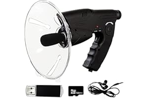 HUHKOUAE Bird Recording Observing Listening Device Telescope,5 Hours Long Recording,Listen and Observed To Upto 320ft Long Range Bionic Ear Electronic Listening Device