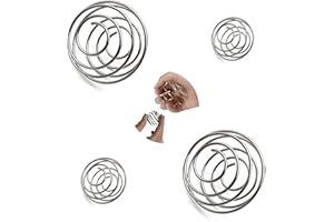 midgreyeye 4 Pz Protein Shaker Sfera Miscelatore Sfera In Acciaio Inox Miscelatore Metallo Molla Per Bottiglia Tazza,shaker Sfera Per Proteine,Per Multi-Borraccia (3,1 * 2,8cm+4,8 * 4,2cm)