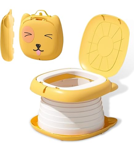 Pot De Voyage Pliable Enfant 3-en-1 - Siège Toilette Portable Avec Sac | Pour Apprentissage Propreté à La Maison Et En Déplacement