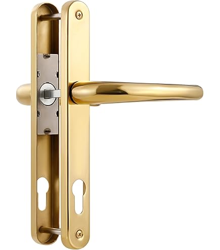 Amig Deurgreep Links Alfa Met Knevel 46 Van Messing Staal Sleutel 242 X 44 Mm Geschikt Voor Deuren 35 Tot 45 Ergonomisch En Elegant Ontwerp Gebruik Binnenshuis 2116520585