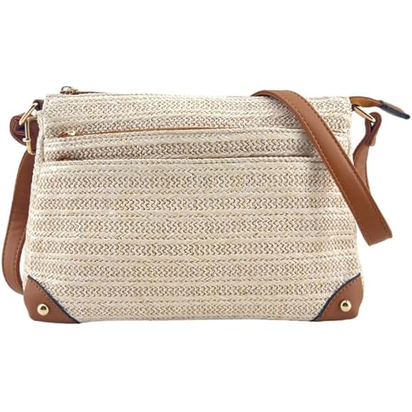 Bolso Paja Mujer Bolso De Mano De Rafia De Crochet / Bolso De Paja Tejido Para Playa De Verano Para Hombro Y Bandolera - España Bolso Negro Verano Mujer