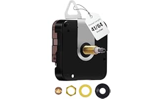 DEEWISH Grande Horloge Murale 12888 - Mouvement de Remplacement, Axe I à Couple Élevé, Mécanisme à Quartz à Piles, Réparation de Moteur pour Horloge Géante