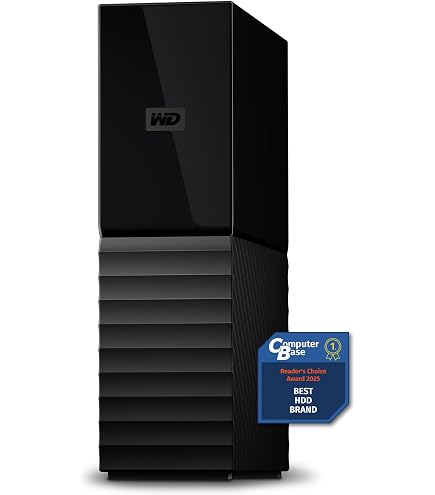 WD 8TB My Book Desktop External Hard Drive, USB 3.0, External HDD