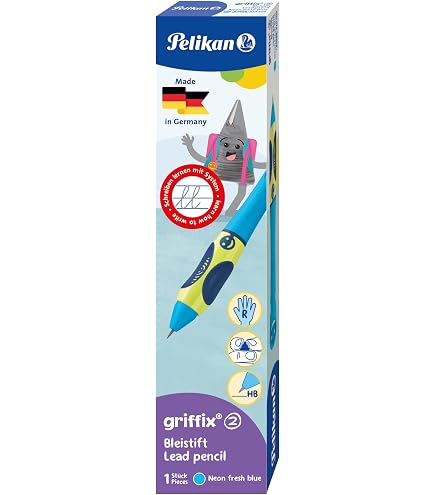 Mine Per Matita Pelikan Griffix - Confezione Da 3 Mine, Durezza HB, Larghezza 2 Mm, Colore Nero, Prodotto In Germania