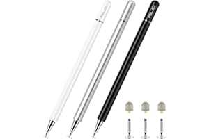 ELZO Penna per Tablet, 2 in 1 Universale Penna Stilo per Touch Screen, Pennino per Tablet 100% Compatibile al Tutti i Touch Screen per iPhone/iPad/Samsung/Lenovo/Microsoft/Blackview
