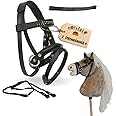 Hofleben ® - High-quality hobby horse accessories bridle/wooden horse accessories bridle - bridle with reins for wooden horse - hobby horse halter - bridle pony / horse size Shetland / Mini Shetland